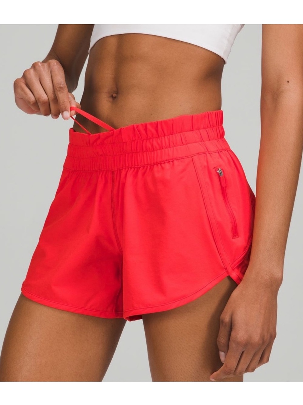 lululemon athletica tracker shorts red